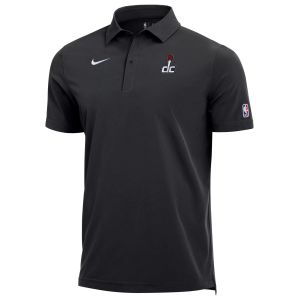Nike Men's Washington Wizards Black Logo Staff Polo, Small