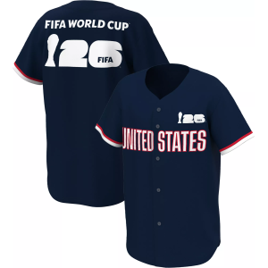 Outerstuff Outerstuff Adult USMNT Navy Multi Graphic Button-Up Baseball Jersey, Men's, Medium, Blue - $29.97 at DICK'S Sporting Goods