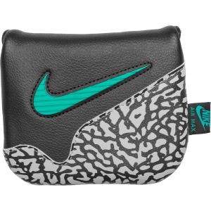 Nike Icon Mallet Putter Headcover, Black/White/Clear Jade