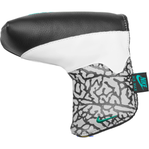 Nike Icon Blade Putter Headcover, Black/White/Clear Jade