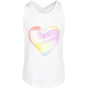 Nike Toddlers' Freeze Tag Heart Tank Top, 6X, White