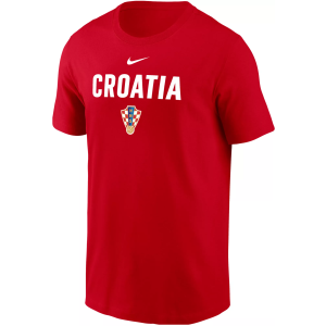 Nike Adult Croatia Red 2026 Crest Statement T-Shirt, Men's, Small