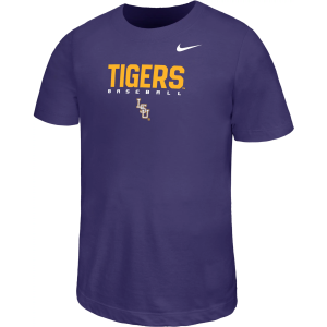Nike Youth LSU Tigers Purple Legend T-Shirt, Medium