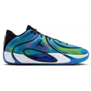 Jordan Tatum 4 'Playoffs' Basketball Shoes, Men's, M11.5/W13, Red Plum/Black/Hyper Royal/Yellow Strike/Football Grey/Dynamic Turq