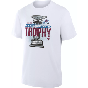 Fanatics NHL Adult Colorado Avalanche 2026 Presidents' Trophy T-Shirt, Men's, Large, White - $14.98 at DICK'S Sporting Goods