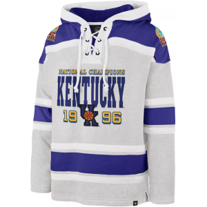 '47 Men's Kentucky Wildcats Grey Superior Lacer Hoodie, Gray