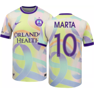Nike Adult Orlando Pride Marta #10 Yellow 2026 Away Swingman Jersey, Men's, XL