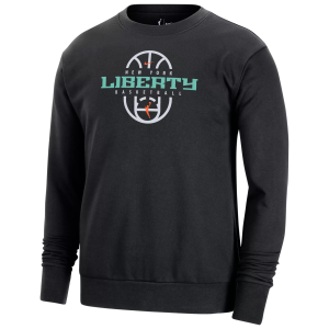 Nike Men's New York Liberty Black Practice Crewneck Sweatshirt, Large