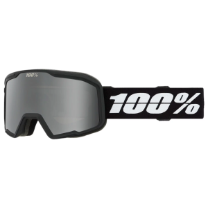 100% VALNOR Snow Goggles, Black Silver