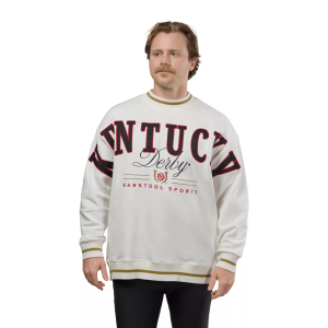 Barstool Sports Barstool Sports Men's Kentucky Derby 2026 White Authentic Ribbed Crewneck Sweatshirt, XL - $29.97 at DICK'S Sporting Goods