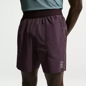 Nike Men's 6" NikeCourt Advantage Dri-FIT Tennis Short, Medium, Burgundy Ash
