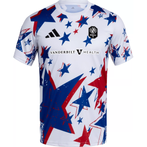 adidas Adult Nashville SC 2026 White Americana Prematch Jersey, Men's, Large
