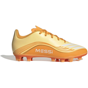 adidas Kids' F50 Messi Club FG Soccer Cleats, Size 4, Orange/Gold