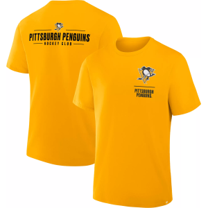 NHL Men's Pittsburgh Penguins Gold 2 Hit Legacy T-Shirt, XL, Yellow