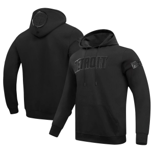 Pro Standard Men's Detroit Pistons Black Pullover Hoodie, Small