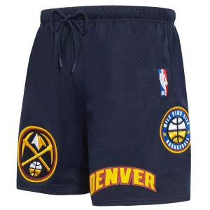 Pro Standard Men's Denver Nuggets Navy Classic Mesh Shorts, Small, Blue