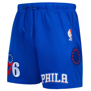 Pro Standard Men's Philadelphia 76ers Blue Classic Mesh Shorts, Small