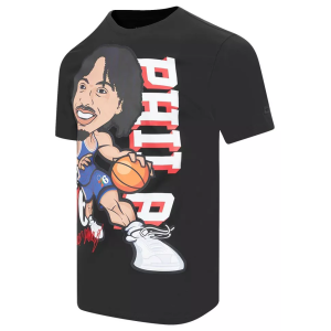 Pro Standard Men's Philadelphia 76ers Tyrese Maxey #0 Black Drive Short Sleeve T-Shirt, Medium