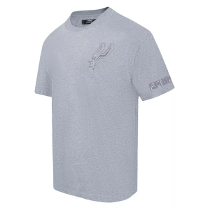 Pro Standard Men's San Antonio Spurs Gray Neutral Drop Shoulder Short Sleeve T-Shirt, Small