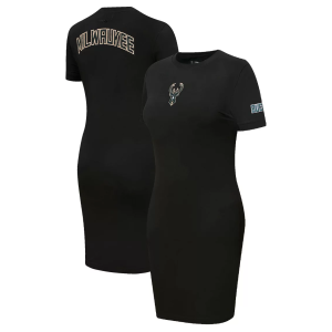 Pro Standard Women's Milwaukee Bucks Black Classic Bodycon Dress, Small