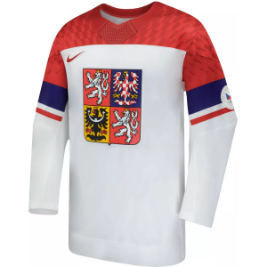Nike Adult Team Czech Republic 2026 Replica White Hockey Jersey, Men's, Small