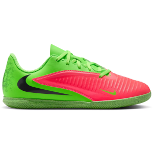 Nike Kids' Phantom 6 Club Erling Haaland Indoor Soccer Shoes, Size 1, Red/Green