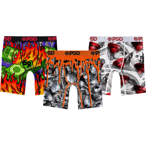 PSD Underwear Boys' Money Mind Boxer Briefs - 3 Pack, Small