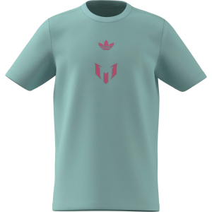 adidas Kids' Messi Tee, XS, Semi Flash Aqua
