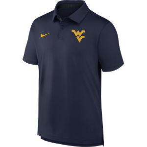 Nike Men's West Virginia Mountaineers College Navy Tour Polo, Small, Blue
