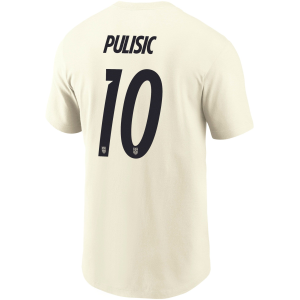 Nike Adult USMNT Christian Pulisic #10 Off-White 2026 T-Shirt, Men's, Small