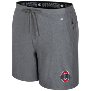 Colosseum Men's Ohio State Buckeyes Charcoal Gurney Shorts, XL, Gray