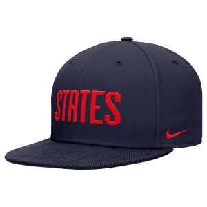 Nike Adult USMNT Navy All Over Print Snapback Hat, Men's, Blue
