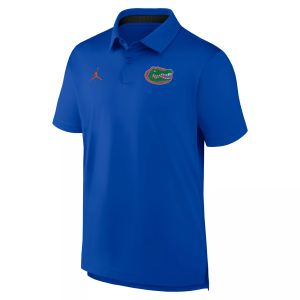 Jordan Men's Florida Gators Game Royal Tour Polo, Small, Blue