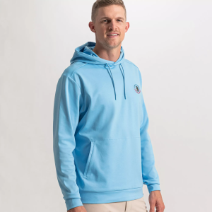FootJoy Men's 2026 U.S. Open Texture Golf Hoodie, Large, Light Blue