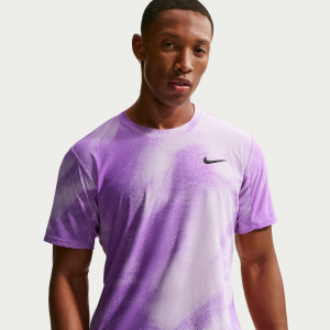 Nike Men's Court Slam Dri-FIT Advantage Tennis Shirt, Medium, Violet Mist