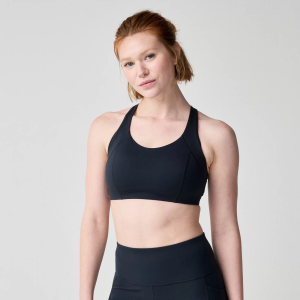 Brooks Women's Chaser Padded Sports Bra, Medium, Black | Great Mother's Day Gift
