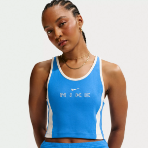 Nike Women's Sportswear Tight Graphic Tank Top, Medium, Lt Photo Blue | Great Mother's Day Gift