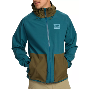 Howler Brothers Men's Storm Splitter Rain Shell Jacket, XXL, Dark Teal/Dark Olive
