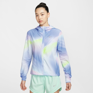 Nike Women's Swift Repel Packable Running Jacket, XS, Royal Pulse/Reflectv Silv