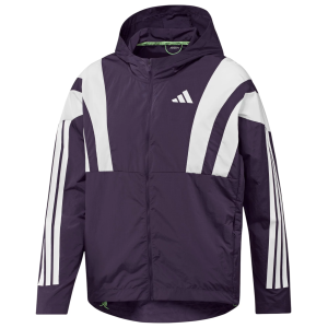 adidas Men's Adizero NYC Running Jacket, Small, Aurora Plum