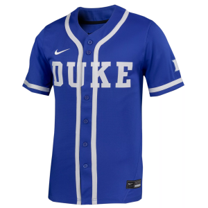 Nike Women's Duke Blue Devils Royal Two Button Replica Softball Jersey, Medium
