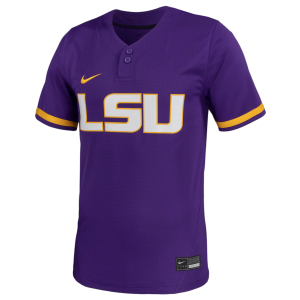 Nike Women's LSU Tigers Purple Two Button Replica Softball Jersey, Large
