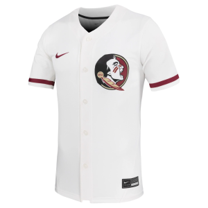 Nike Women's Florida State Seminoles White Two Button Replica Softball Jersey, Small