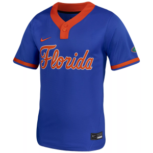 Nike Women's Florida Gators Royal Two Button Replica Softball Jersey, Large, Blue