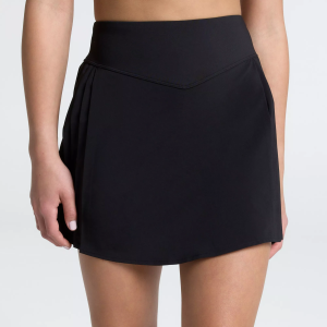 DSG Girls' Side Pleated Skort, XL, Pure Black