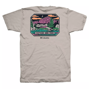 Columbia Men's Men's Reboot Short Sleeve T-Shirt, Medium, Dark Stone