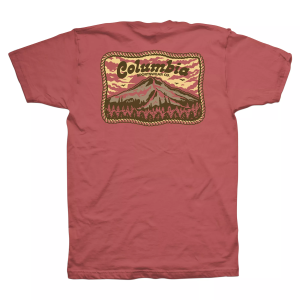 Columbia Men's Rise Short Sleeve T-Shirt, XL, Washed Red