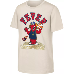 Nike Youth Indiana Fever Off-White Mascot Court T-Shirt, Small