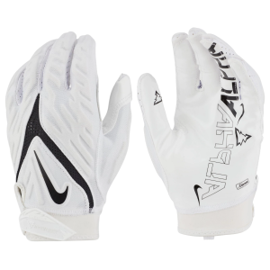 Nike Youth Superbad 6.0 Football Gloves, Small, White/White/Black