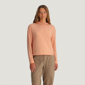 Free Fly Women's Elevate Lightweight Hoodie, XS, Light Coral | Great Mother's Day Gift